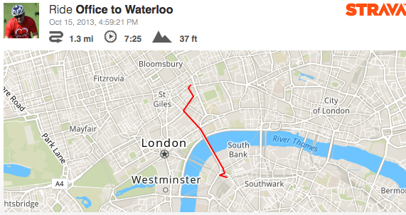 Office to Waterloo on a Boris Bike